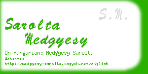 sarolta medgyesy business card